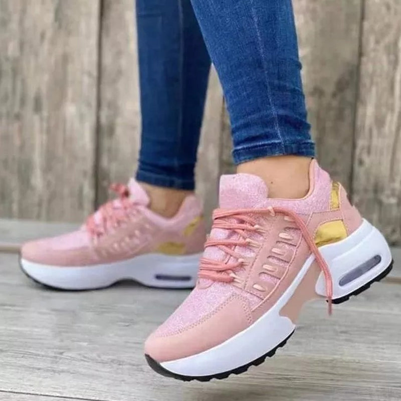 Women's Lace-up Mesh Shoes