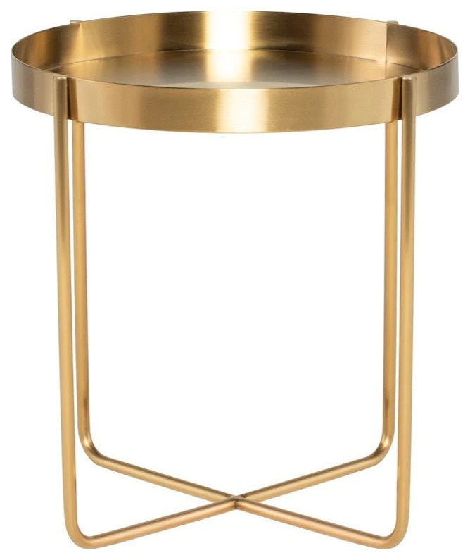 Ayesha Gold Side Table   Contemporary   Side Tables And End Tables   by Virgil Stanis Design  Houzz