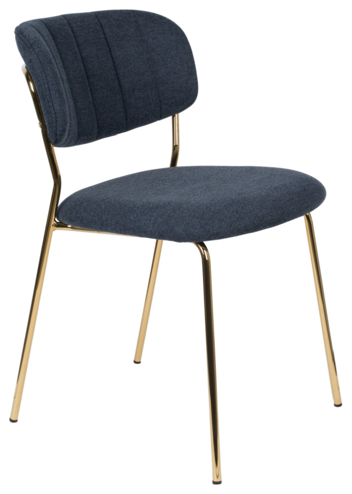 Mixed Fabric Upholstered Dining Chairs (2)  DF Jolien   Midcentury   Dining Chairs   by Oroa   Distinctive Furniture  Houzz