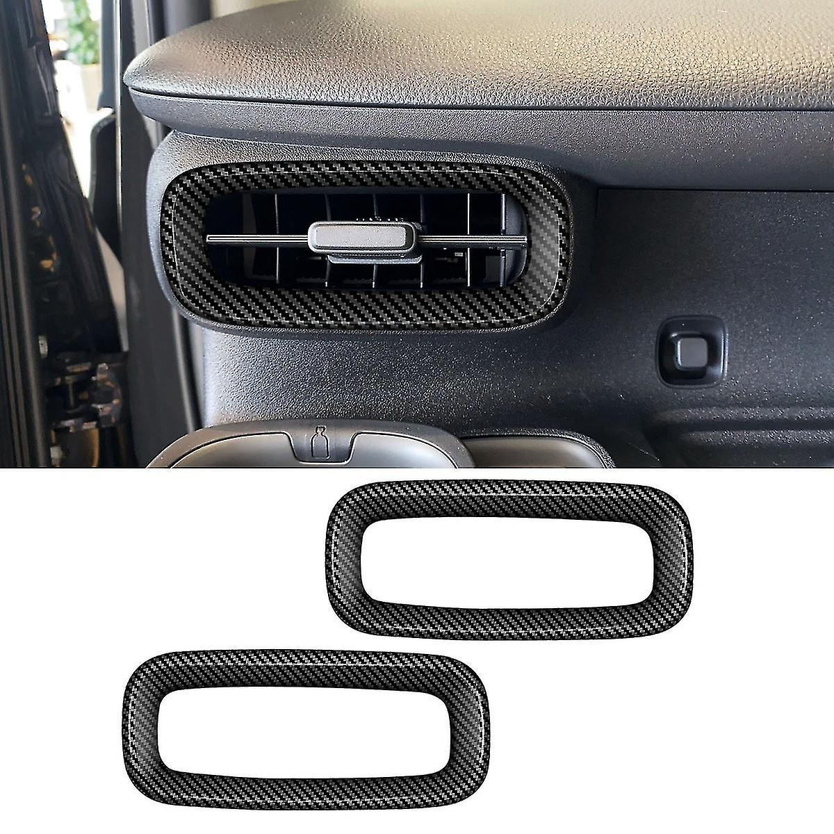 Rhd Carbon Fiber Side Dash A/c Air Conditioner Outlet Vent Cover Panel For Sienta 2022 2023