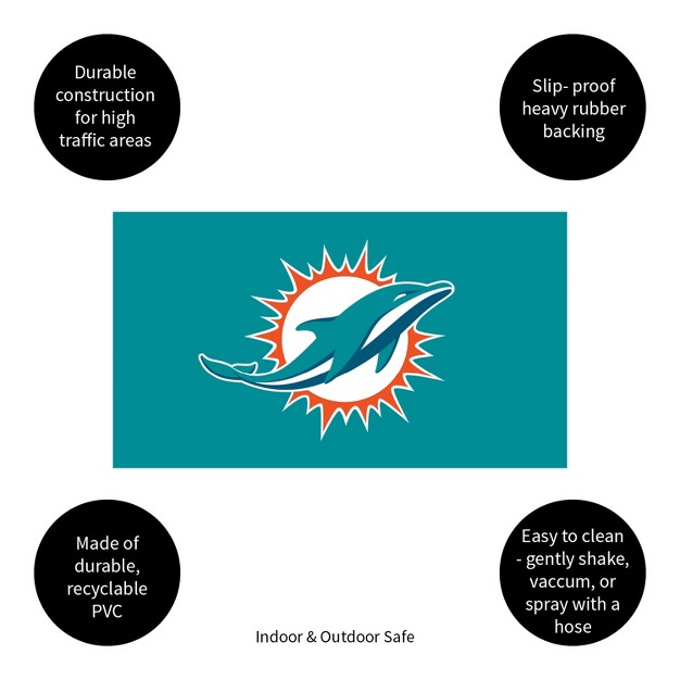 X 28 quot Miami Dolphins Indoor And Outdoor Home Decor