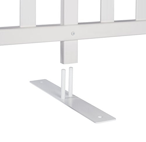 Zippity Outdoor Products ZP19026 Lightweight Portable Vinyl Picket Fence Kit w/Metal Base(42" H x 92" W), White