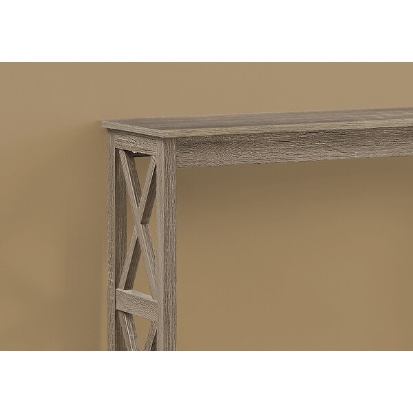 Accent Table 48 inch Dark Taupe Hall Console