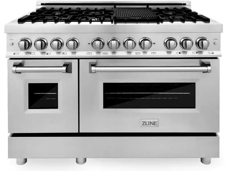 ZLINE Dual Fuel Range with Double Oven RA48