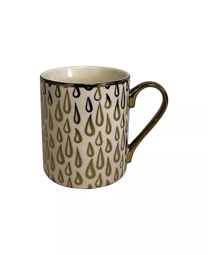 Certified International Mosaic 6-Pc. Gold Plated Mugs