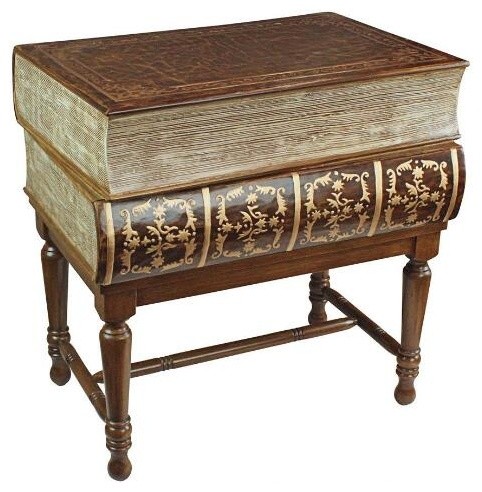 Stacked Books Of Shakespeare Side Table  Novelty Table   Eclectic   Side Tables And End Tables   by XoticBrands Home Decor  Houzz