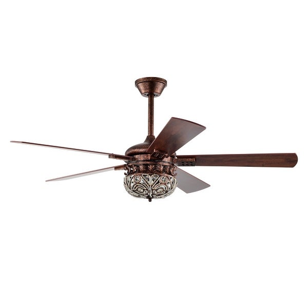 Laylani 52 Inch Antique Copper Ceiling Fan 2 Light with Remote Shopping - The Best Deals on Ceiling Fans | 39425273