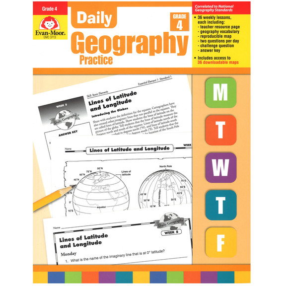 Evan Moor EMC3713 Daily Geography Practice Gr 4