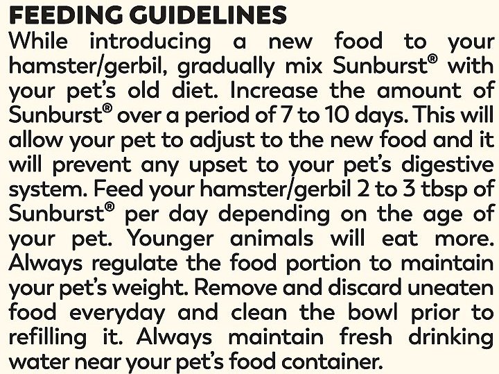 Higgins Sunburst Gourmet Blend Gerbil and Hamster Food