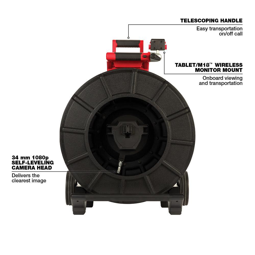 Milwaukee M18 200 ft Pipeline Inspection Reel 2974-20 from Milwaukee