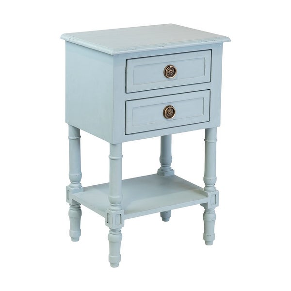 East at Main Painted Wood Side Table with Drawer