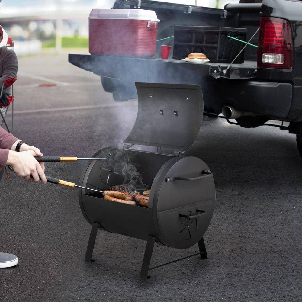 DynaGlo Portable Tabletop Charcoal Grill in Black