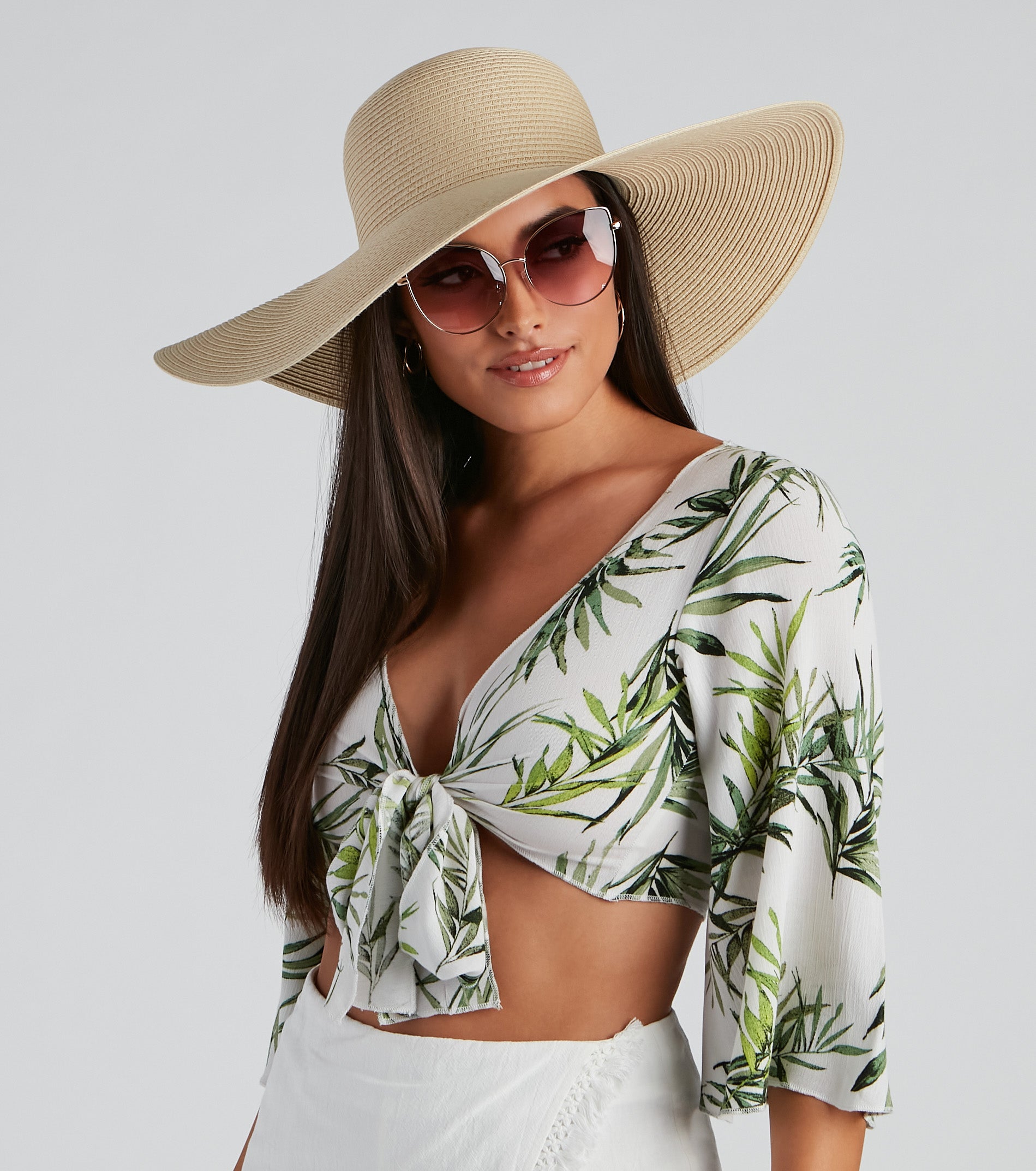 In The Shade Straw Floppy Hat