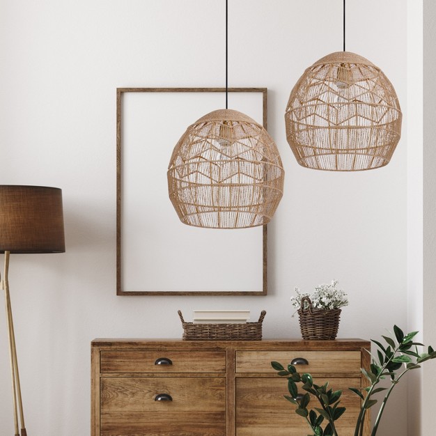 Xiomara Pendant Light Hemp Brown River Of Goods