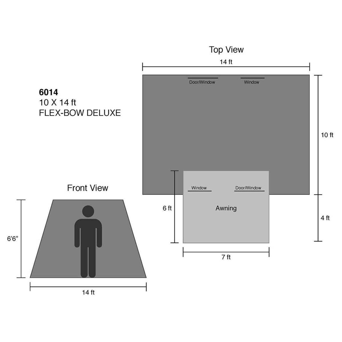 Kodiak Canvas Deluxe 4 Season Tent with Awning