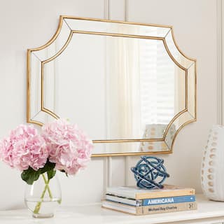 Home Decorators Collection Medium Ornate Gold Beveled Glass Classic Accent Mirror (24 in. H x 35 in. W) H5-MH-239