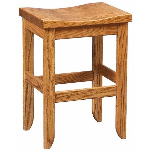 Oak Bar Stool with S-Top