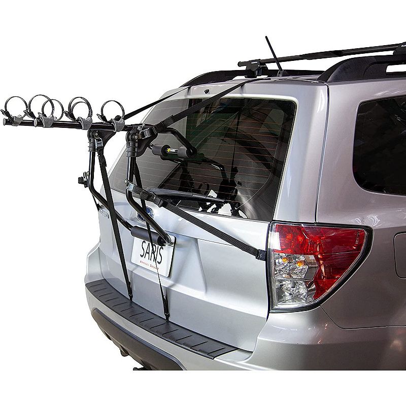 Saris Guardian Car and SUV's Trunk Bike Rack， Bike Cargo Rack， 3 Bikes