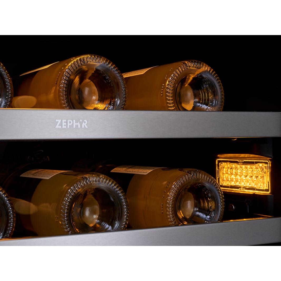 Zephyr 148-Bottle Presrv? Wine Cooler with Single Zone PRW24F01BG