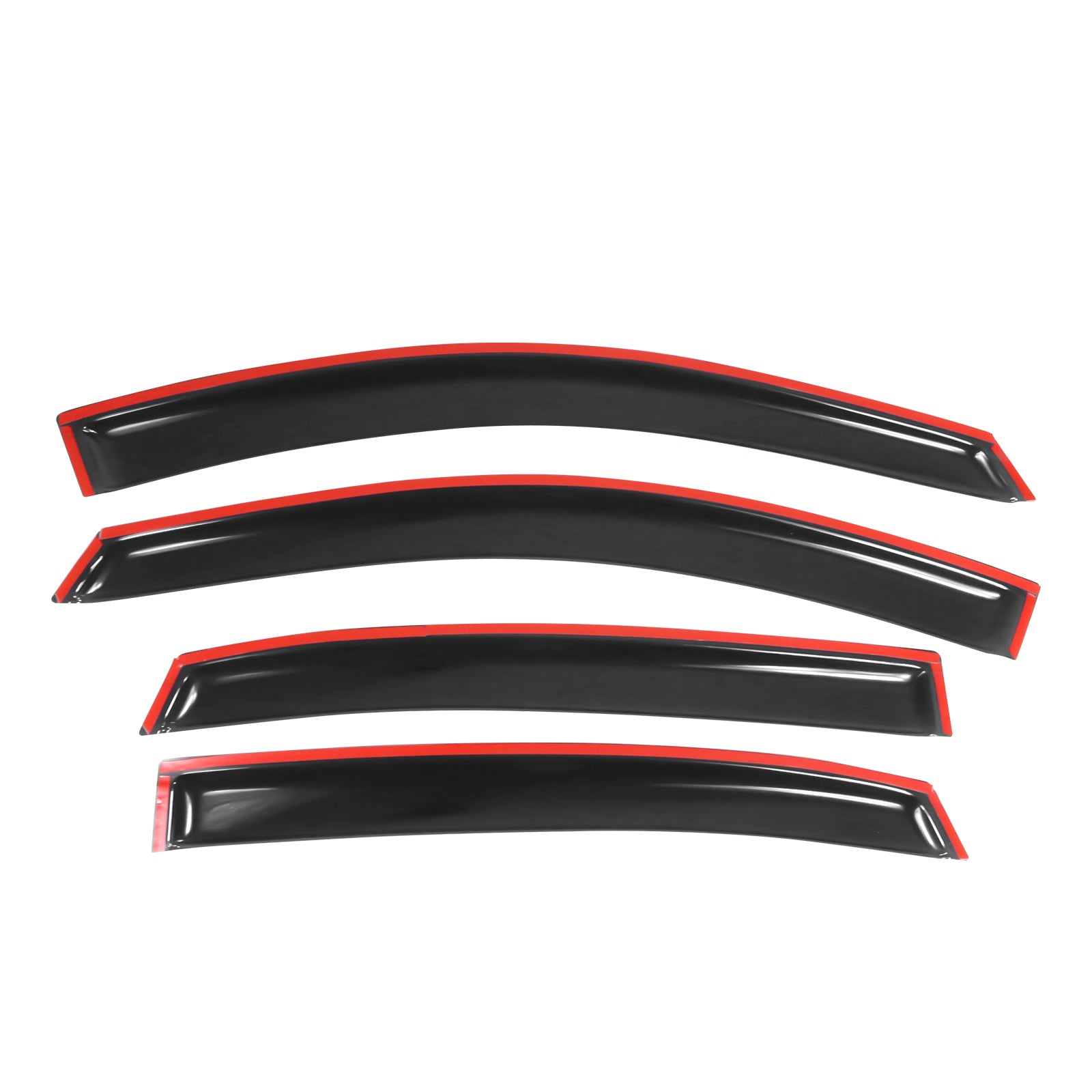 Ikon Motorsports Compatible with 06-13 Chevy Impala and 14-16 Impala Limited Sedan Acrylic Window Visors Vent Deflector Rain Guard 4Pc Set Outside Mount 2006 2007 2008 2009 2010 2011 2012 2013