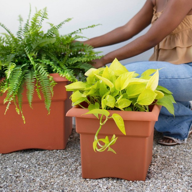 Bloem Veranda Deck Box Square Planter