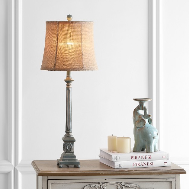 Collin Table Lamp Antique Blue Safavieh