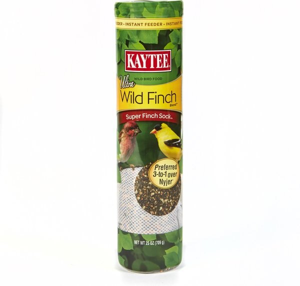 Kaytee Ultra Wild Finch Blend Super Sock Bird Food， 25-oz bag