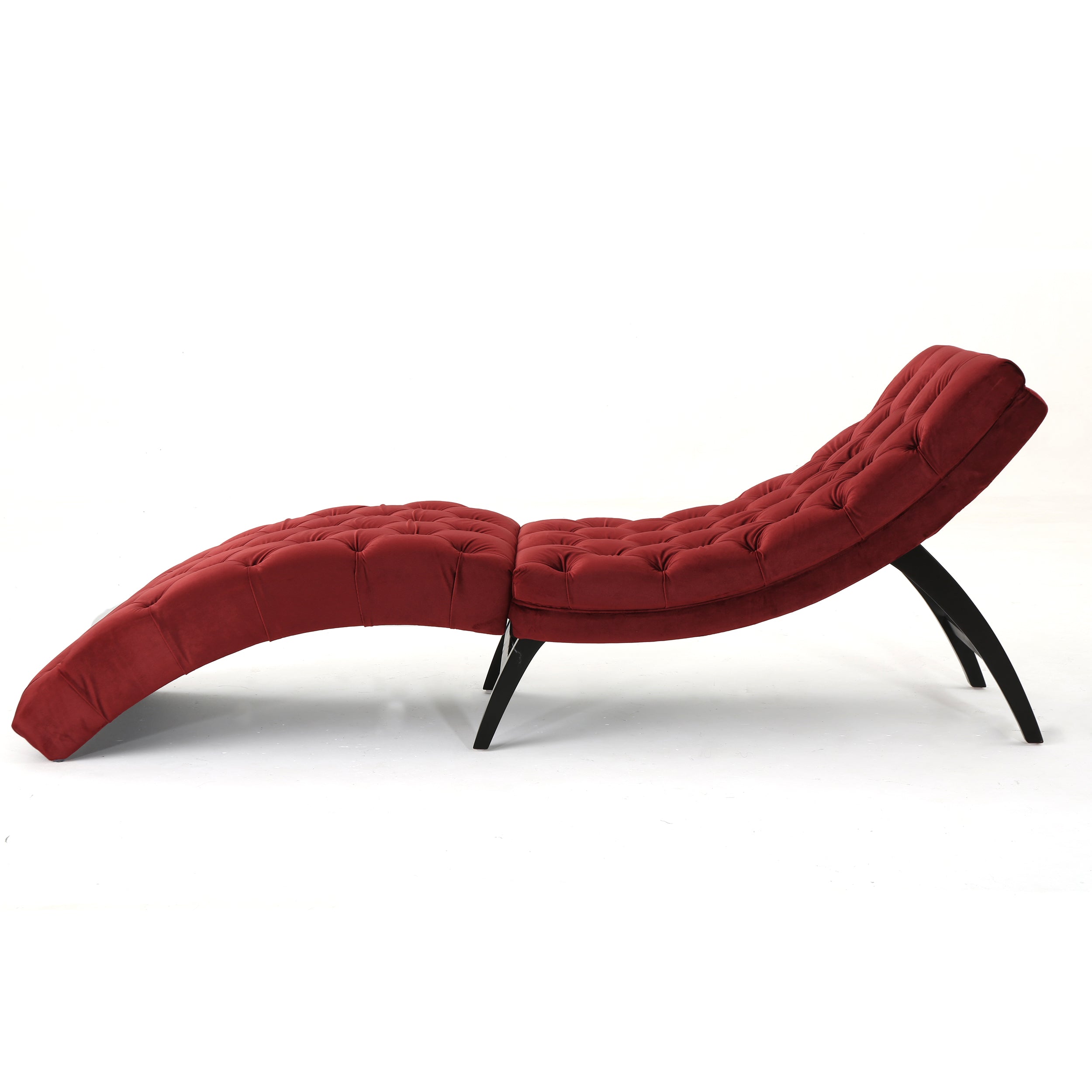 Grasby Tufted New Velvet Chaise Lounge