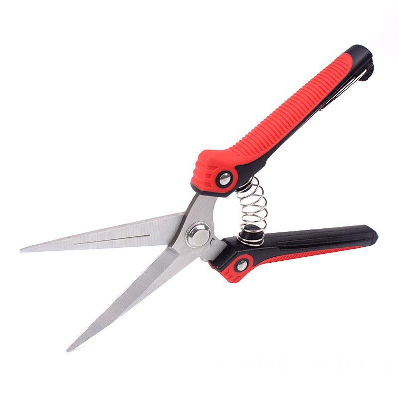 Fovien Pruning Shears, Heavy Duty Stainless Steel Ultra Sharp Multi-Purpose Needle Nose Hand Pruner Scissors for Garden Harvesting Fruits & Vegetables 180MM * 45MM 180*40MM