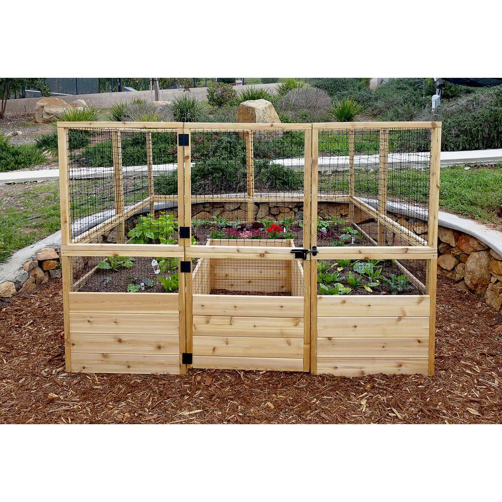 Outdoor Living Today 8 ft. x 8 ft. Garden in a Box with Deer Fencing RB88DFO