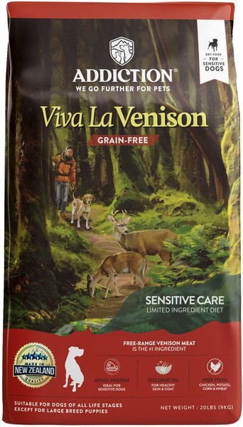 Addiction Grain-Free Viva La Venison Dry Dog Food