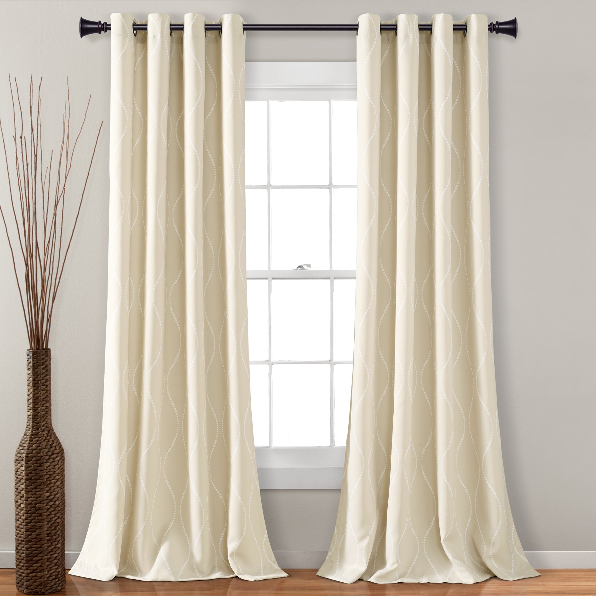 Swirl Light Filtering Window Curtains