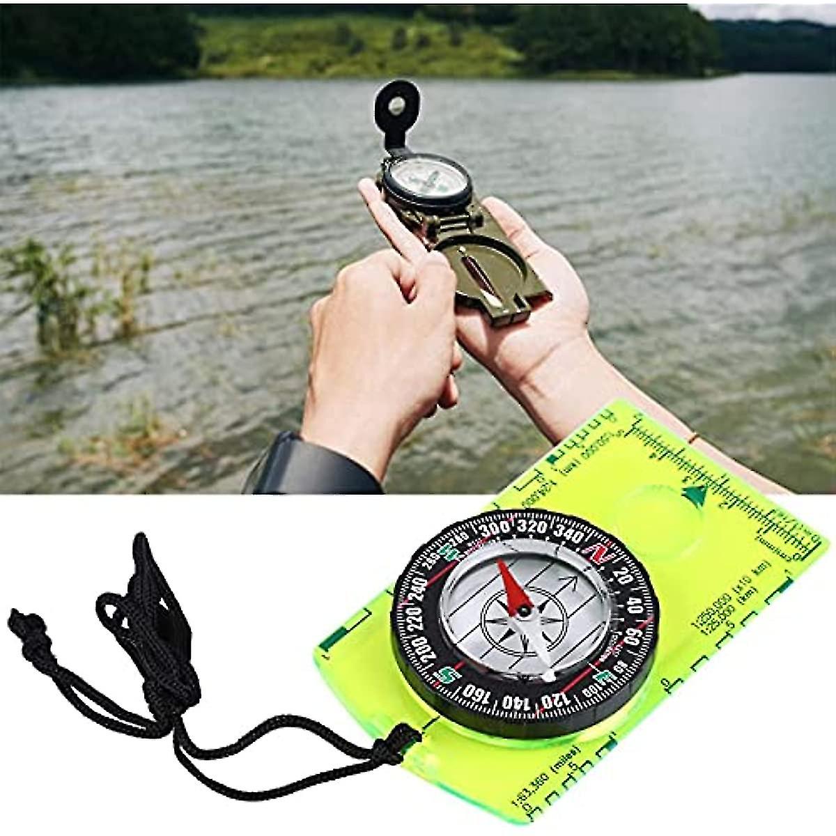 Mini Navigation Compass Portable Professional Compass Outdoor Multifunctional Compass Dc361 For Survival Mountaineering Or Hiking