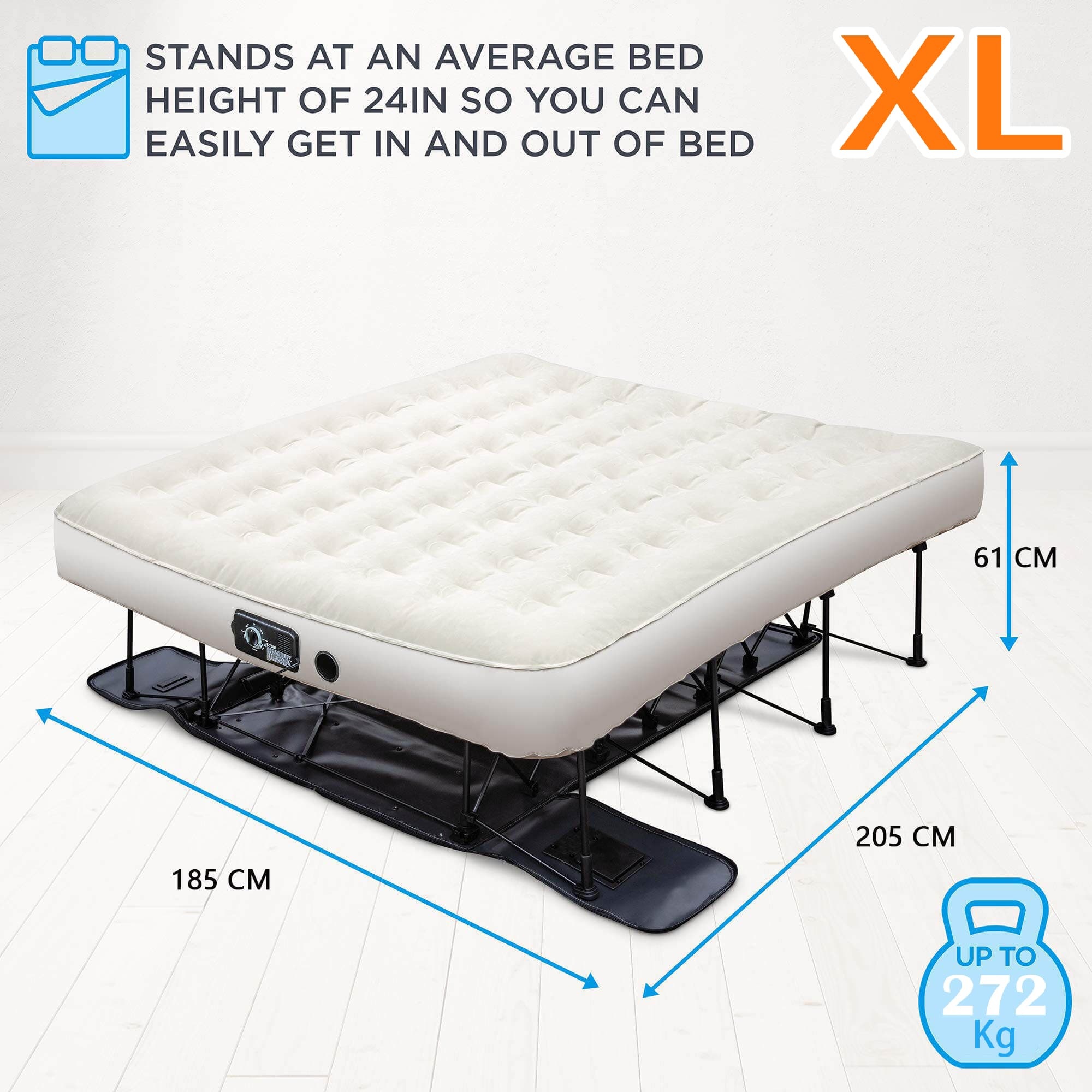 (Special discount 70% off) Portable and fast inflating Inflatable bed with support🛏️