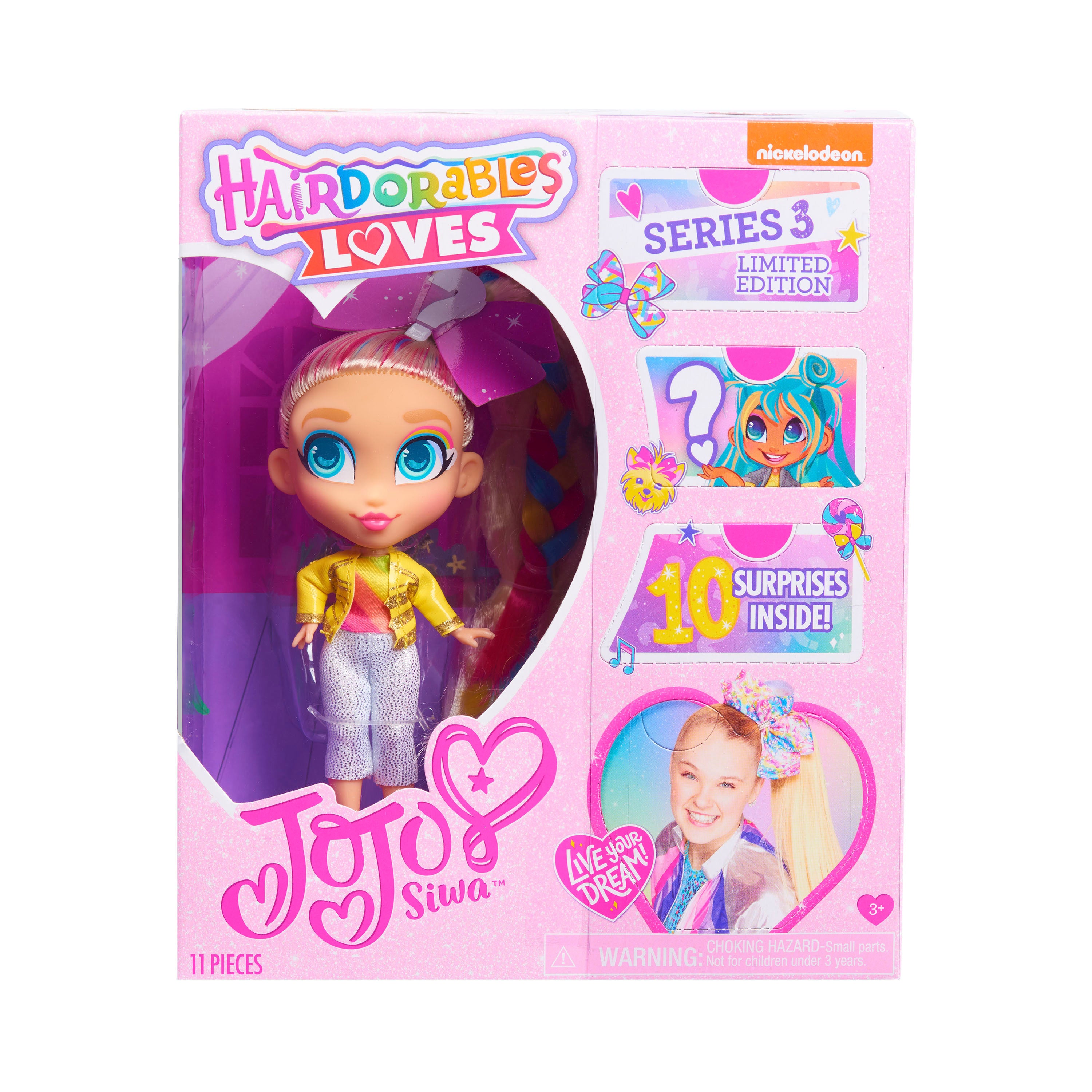 Hairdorables Loves JoJo Siwa,  Kids Toys for Ages 3 Up, Gifts and Presents