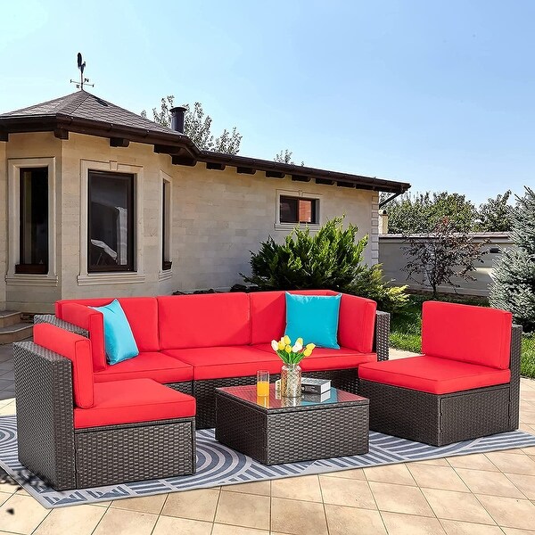 Futzca 6 Piece Small Patio Furniture Sets