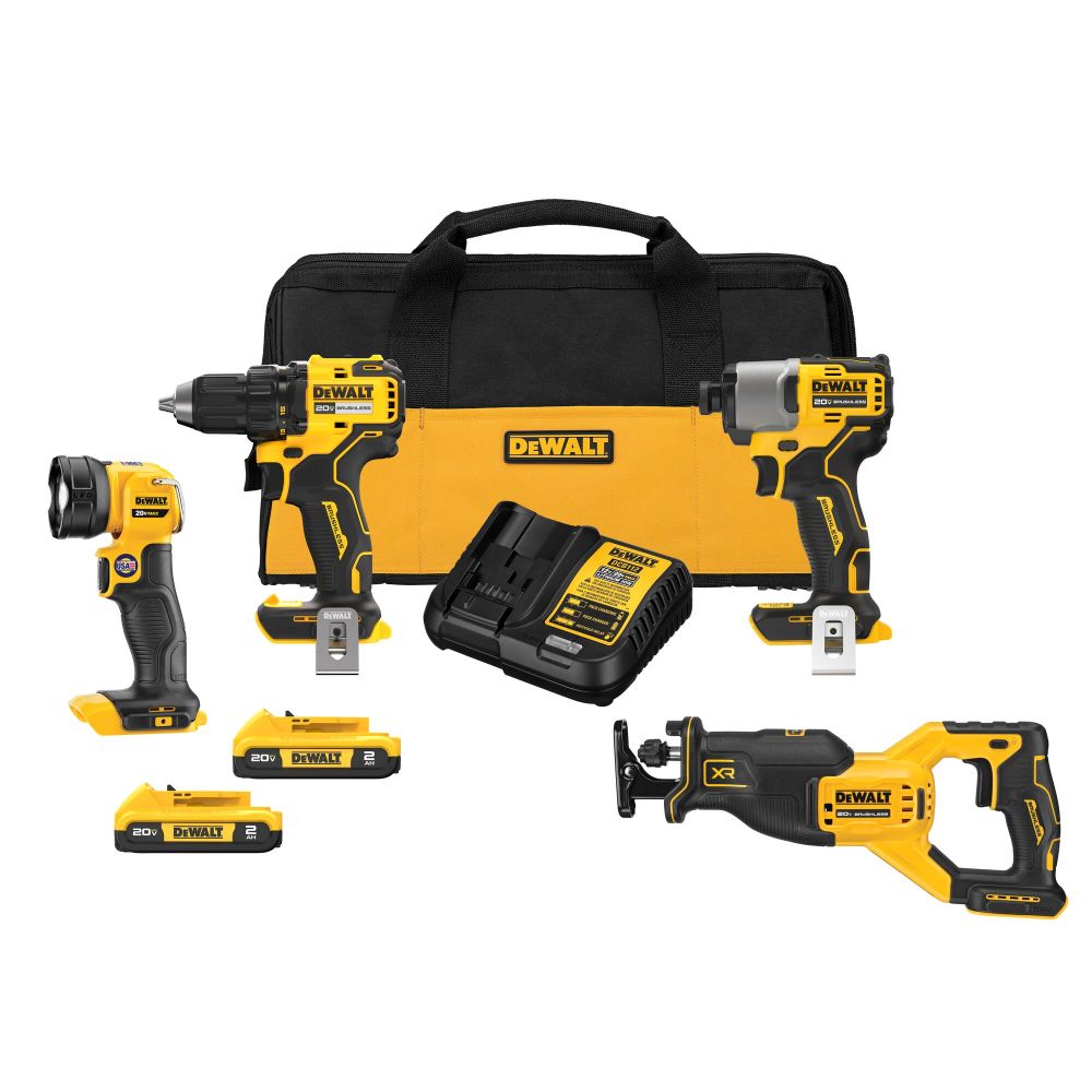 DEWALT 20V MAX 4 Tool Combo Kit DCK427D2 from DEWALT