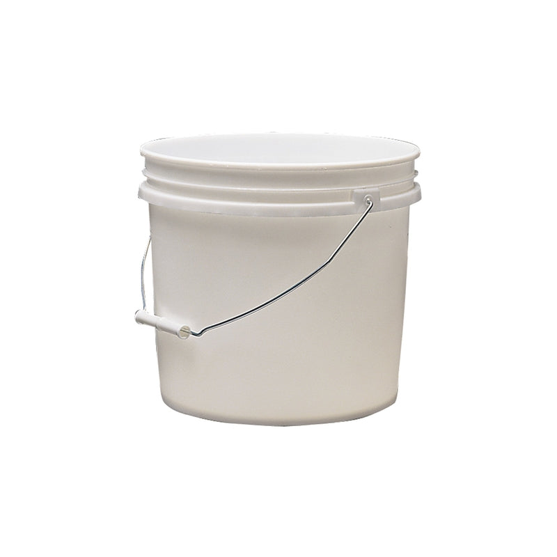 PAIL PLASTIC WHT 3.5GAL