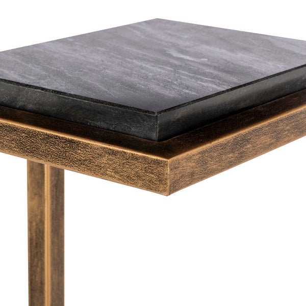 Artistic Weavers Trarna Contemporary Marble Topped End Table - 23