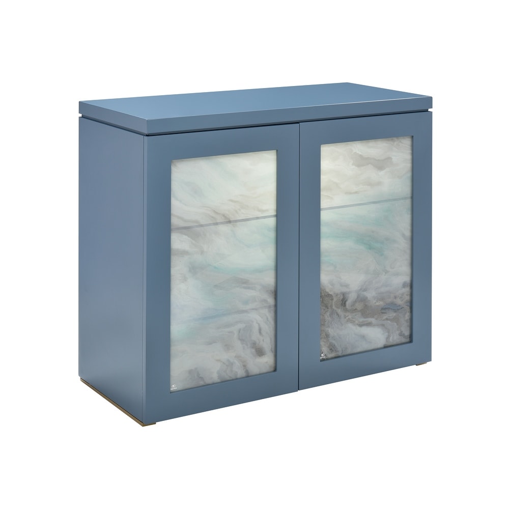 Elk Home Goldston Blue Mirage Wood Composite Credenza