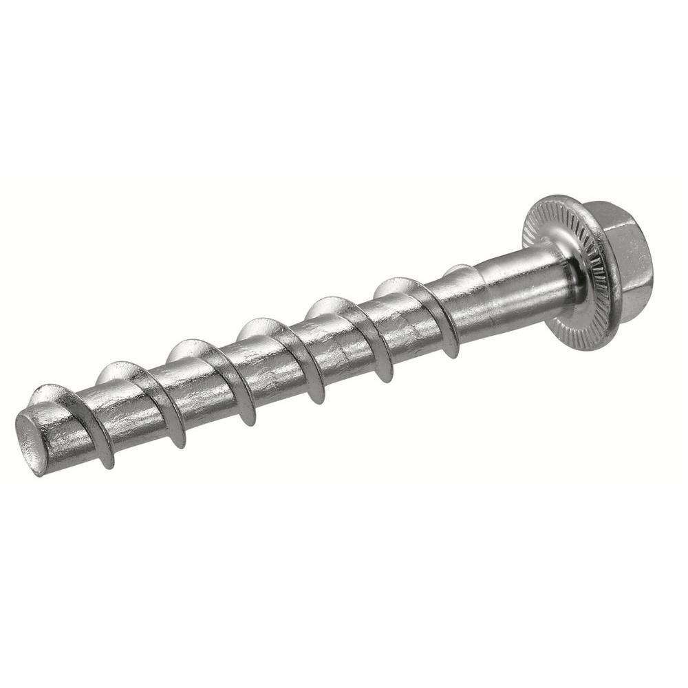 Hilti 58 in. x 8 in. Kwik Hus-EZ Concrete and Masonry Screw Anchor (15-Piece) 418082