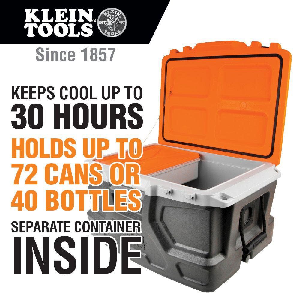 Klein Tools Cooler 48-Quart Ice Cooler Box 55650 from Klein Tools