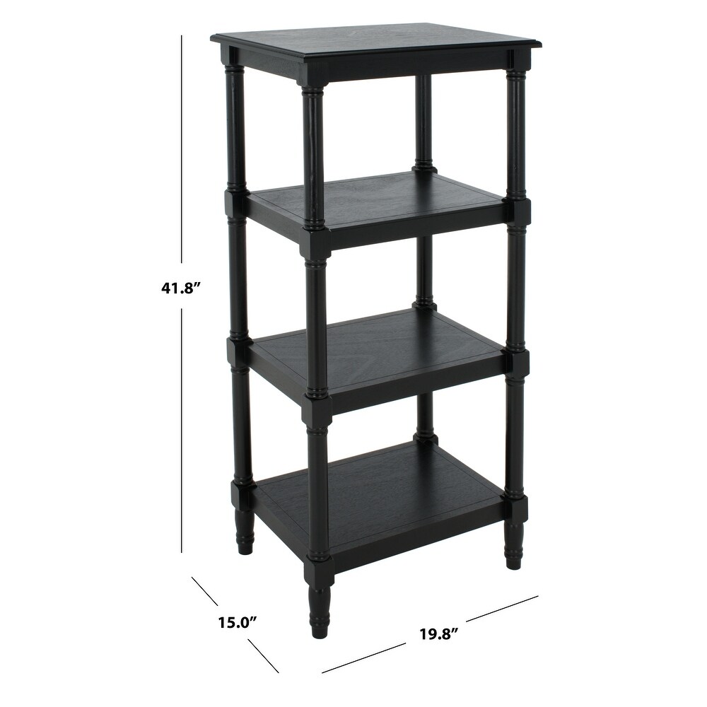 SAFAVIEH Cassie 4 Shelf Bookcase   20 in. W x 15 in. D x 42 in. H