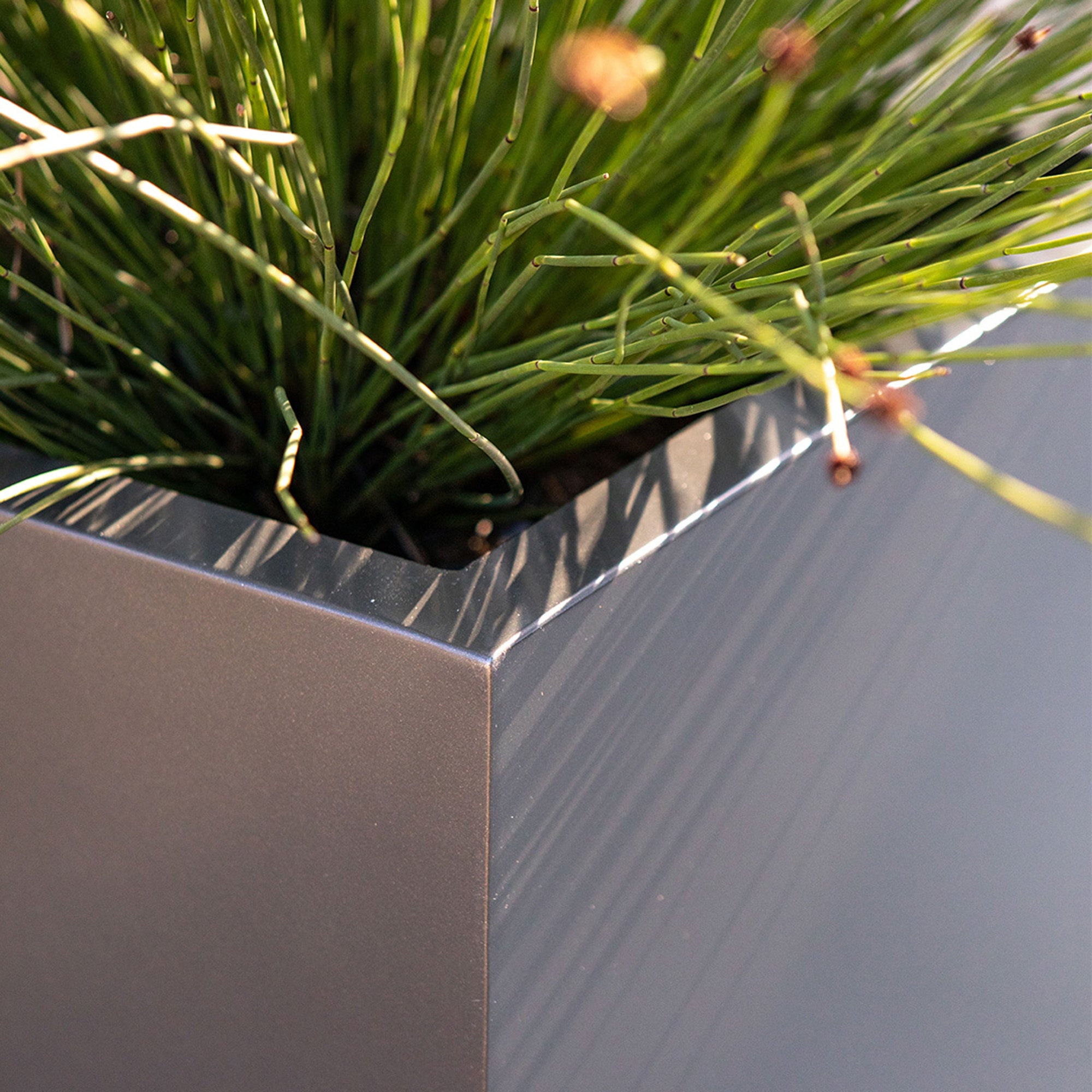 Veradek Block Series Cube Medium Planter Grey