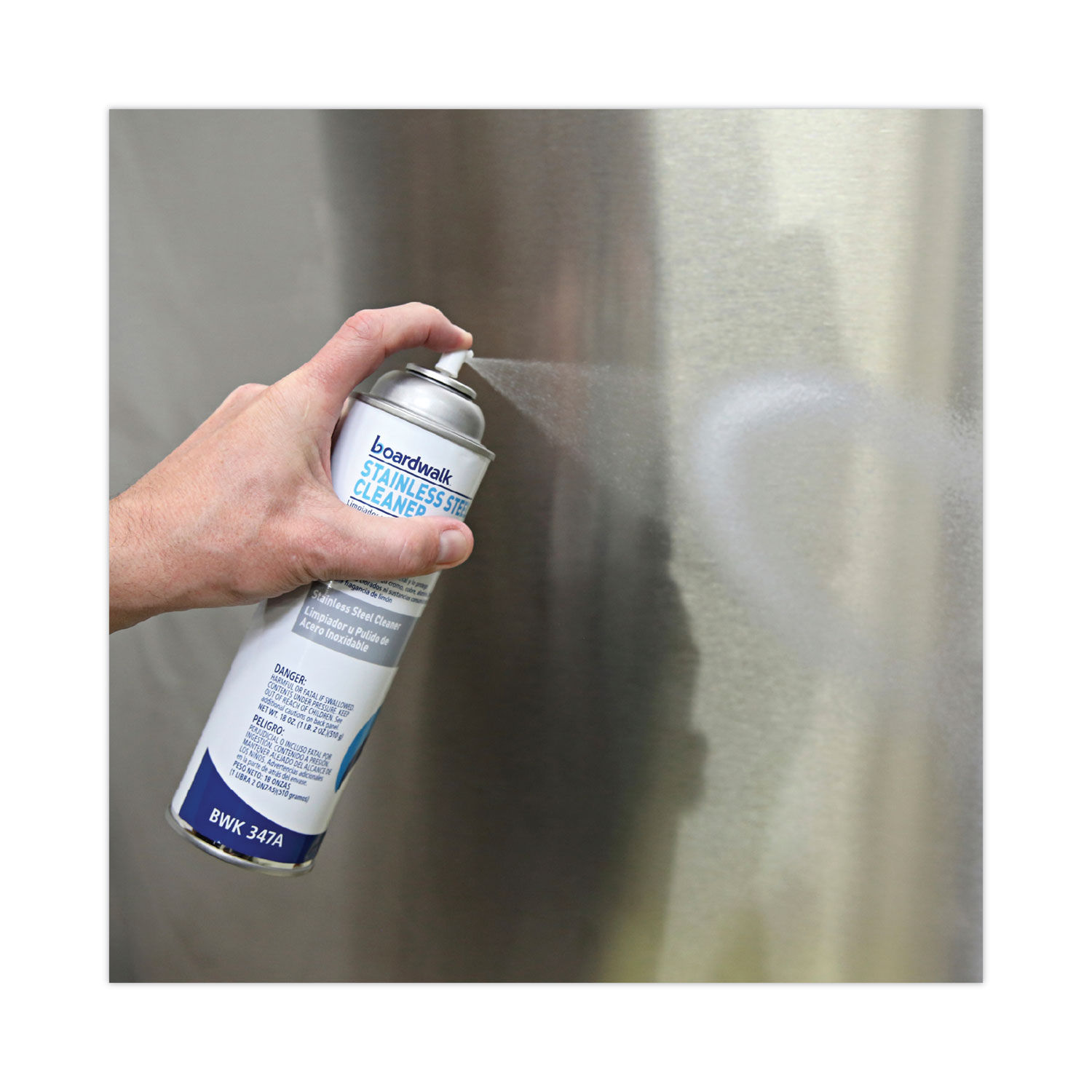 Stainless Steel Cleaner and Polish by Boardwalkandreg; BWK347ACT