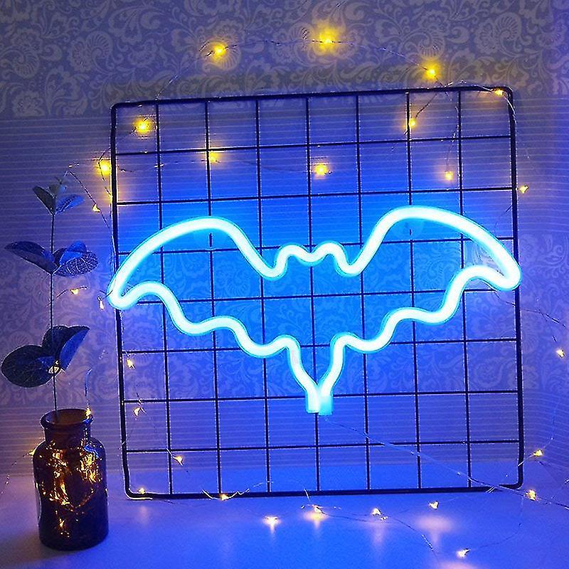 Led Lights Bat Shape Holiday Party Decoration Bedroom Night Neon Lights Indoor and Outdoor