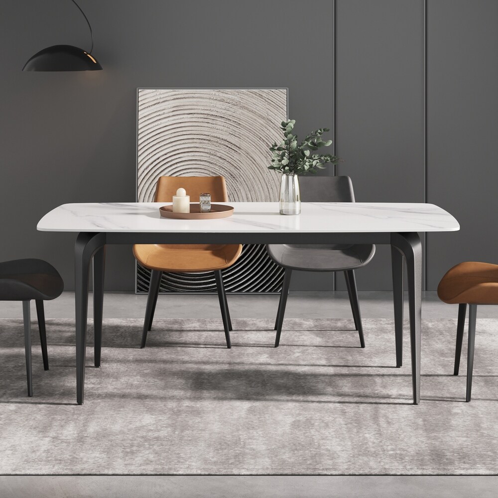 Minimalist Industrial Style Slate Dining Table