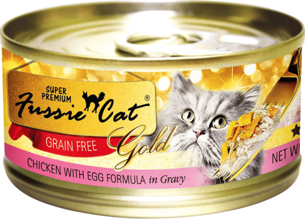 Fussie Cat Super Premium Grain Free Chicken with Egg in Gravy Canned C