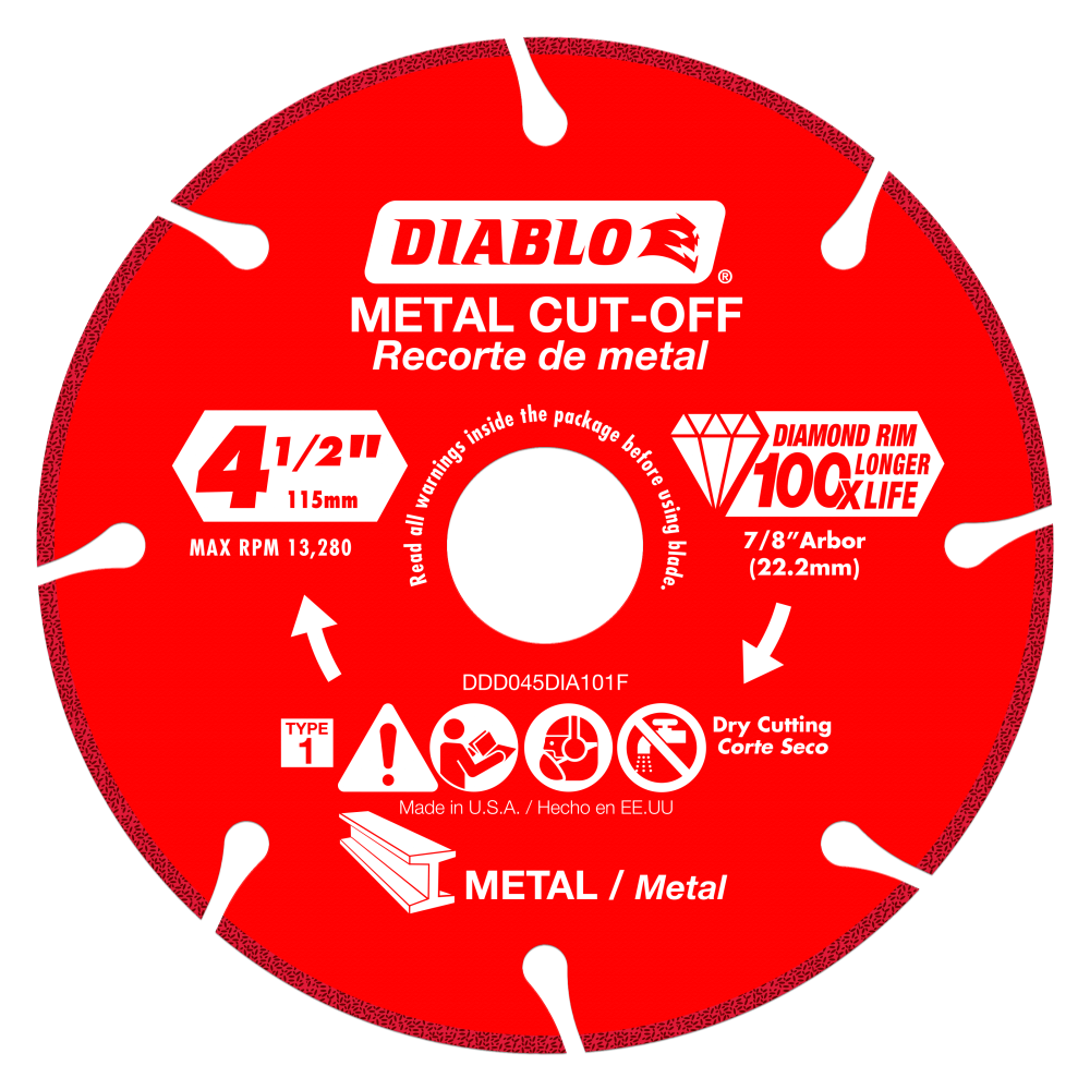 Diablo Tools 4-1/2 Diamond Metal Cut-Off Blade