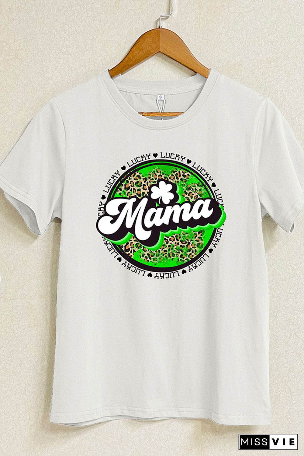 Lucky Mama Short Sleeve Graphic Tee Wholesale